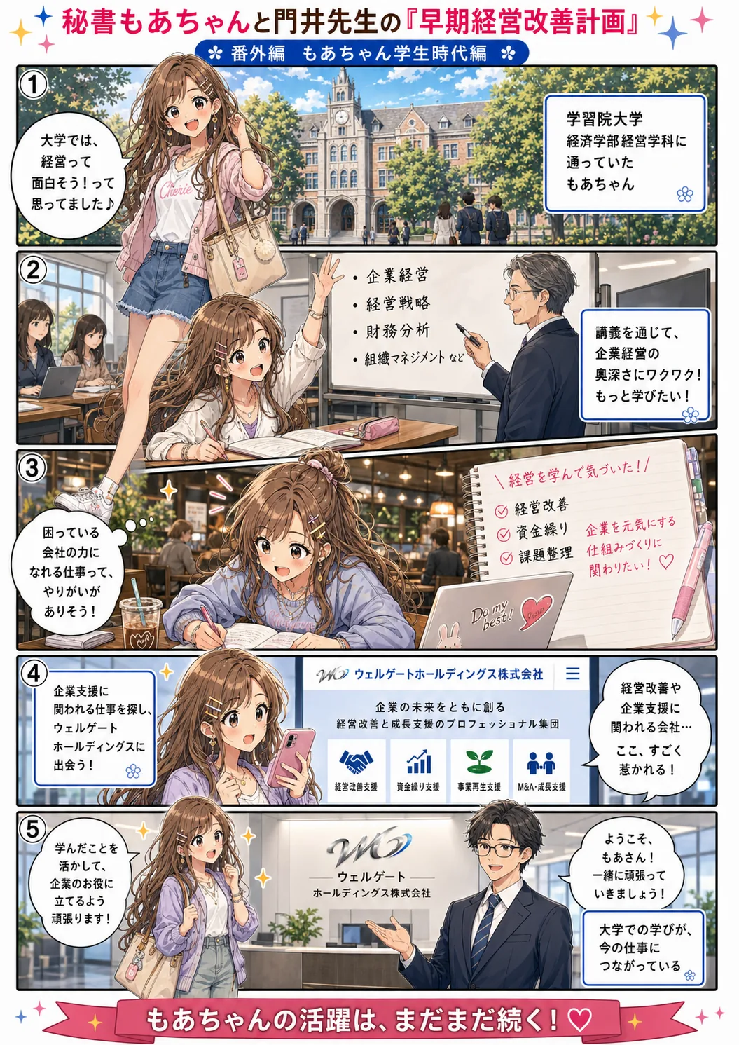 番外編 もあちゃん学生時代｜ウェルゲートホールディングスとの出会い
